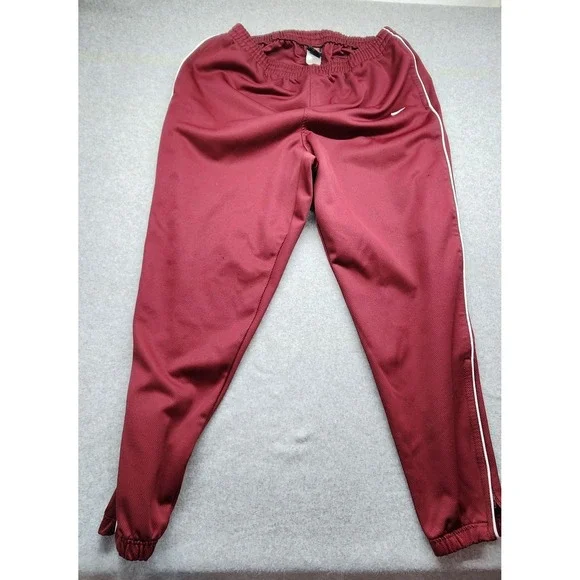 Nike Track Pants Mens XXl Waist Drawstring Straight Ankle Zip - Picture 1 of 8